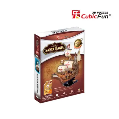 CubicFun 3D puzzle Loď Santa Maria 113 dílků