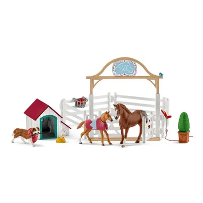 Schleich 42458 ohrada s koníky a fenka Ruby