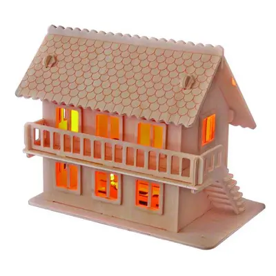 Dřevěné skládačky 3D puzzle - Vila E - MW105