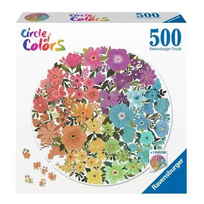 Ravensburger - 2D puzzle: Barevná paleta. Květiny 500 ks