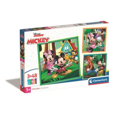 Clementoni Puzzle 3x48el čtverec Mickey a Minnie