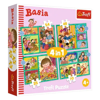 TREFL Puzzle 4v1 Příhody Basi