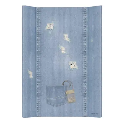 Ceba Baby Podložka 2-hranná Denim Style Shabby modrá měkká 70 x 50