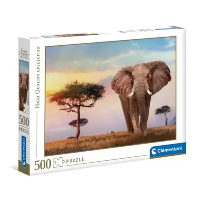 Clementoni Puzzle 500 dílků Západ slunce v Africe. Africký západ slunce 35096