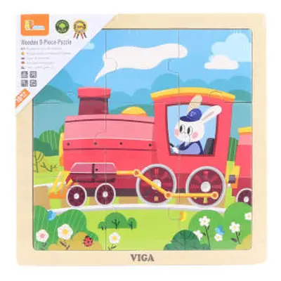 Viga puzzle mašinka 9 dílů