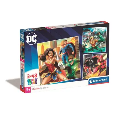 Clementoni Puzzle 3x48 čtverec DC COMICS Justice League