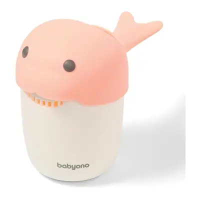 BabyOno Hrníček mytí hlavičky Whale růžový