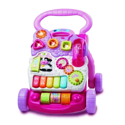 VTECH Chodítko - Uč se a poznávej, růžové (česká verze)