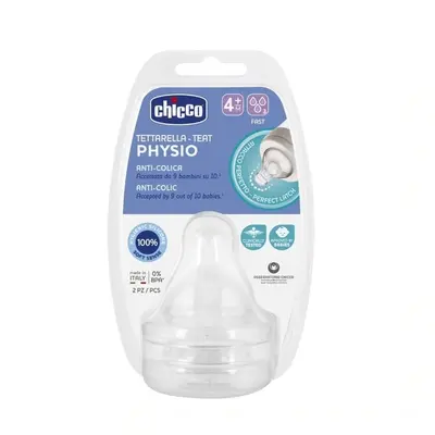 Chicco dudlík na láhev Perfect 5/Well Being fyziologický rychlý průtok 2 ks V001517