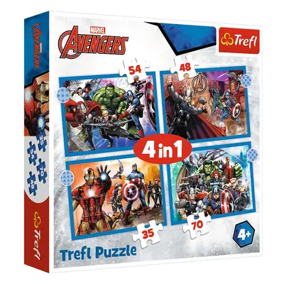 Avengers Puzzle 4v1 | Trefl