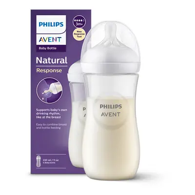 Avent kojenecká láhev Natural Response transparentní 330 ml