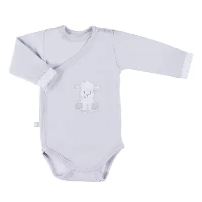 Ewa Body pro předčasně narozené děti Newborn dl.rukáv šedá