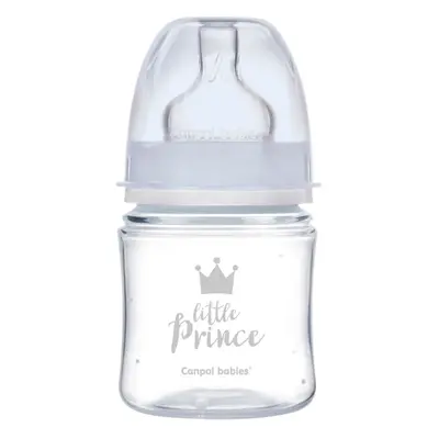 Canpol babies Kojenecká lahev se širokým hrdlem ROYAL BABY 120ml modrá