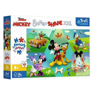 TREFL Super Shape XXL Mickey Mouse: Zábava 60 dílků