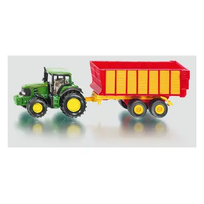 SIKU John Deere 7530 s přívěsem na siláž 1:87