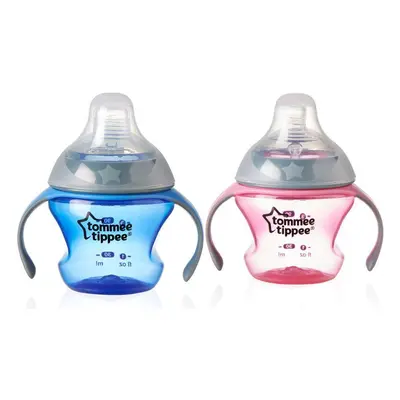 Tommee Tippee přechodový hrnek se savičkou a pítkem modrý 150ml