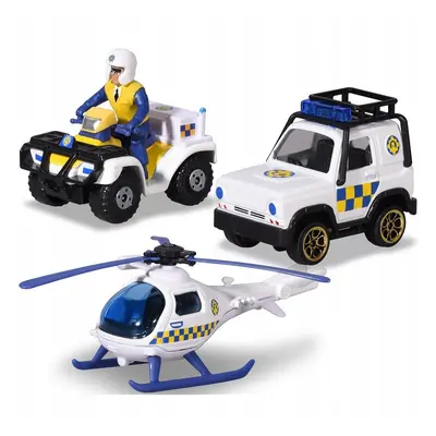 Dickie Fireman Sam Sada 3 policejních vozidel Policejní figurka