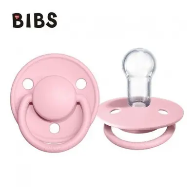 Bibs silikon kulatá třešinka De Lux Baby Pink