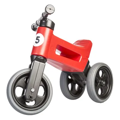 Teddies Funny Wheels Sport 2v1 červené s gumovými koly