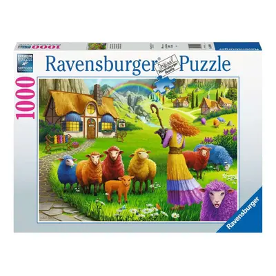 RAVENSBURGER Obchod s vlnou Šťastná ovečka 1000 dílků