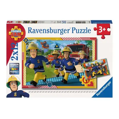 Ravensburger: Puzzle 2v1 - Požárník Sam a jeho tým