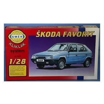 Směr zacvakávací model ŠKODA FAVORIT 1:28