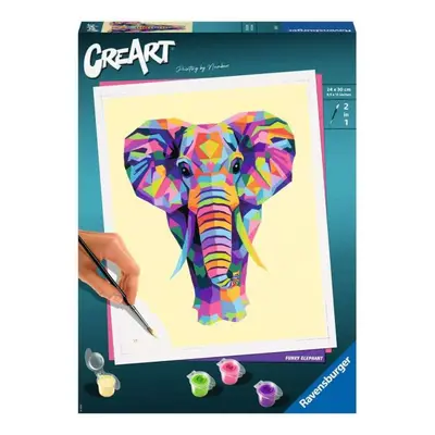 CreArt omalovánka: Elephant 289950 RAVENSBURGER malování podle čísel