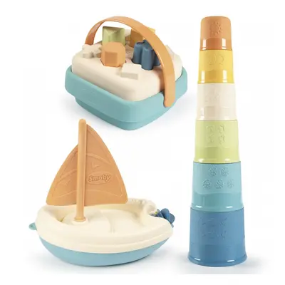 SMOBY Little Green Boat Set Tower Bioplastic