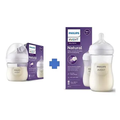 Avent startovací sada lahví průhledná 125ml + 260ml