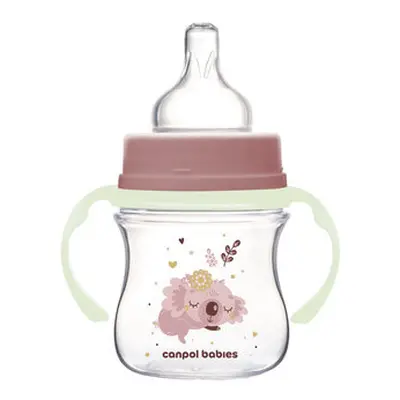 Canpol Babies EasyStart Lahvička Antikoliková 35/236_pin Sleepy Koala růžová 120ml