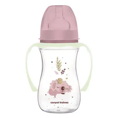 Canpol Babies EasyStart lahvička Antikoliková 35/237_pin Sleepy Koala růžová 240ml