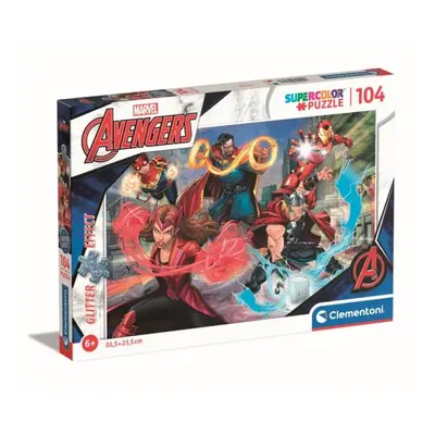 Clementoni Puzzle 104 dílků třpytivých Avengers. Marvel