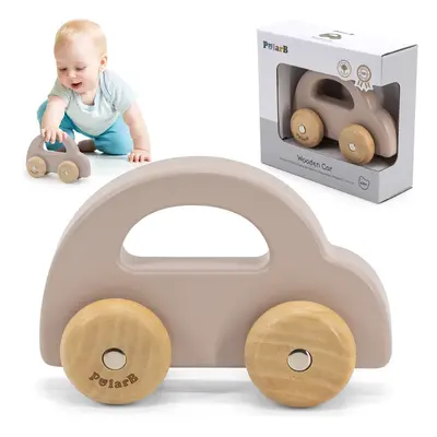 VIGA PolarB Wooden Push Car Brown