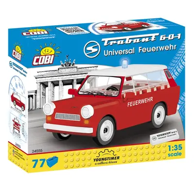 Cobi 24555 Youngtimer Trabant 601 Universal Feuerwehr, 1:35, 77 k