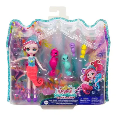 Rodina Enchantimals Set panenky Sedda Seahorse a mořských koníků MATTEL