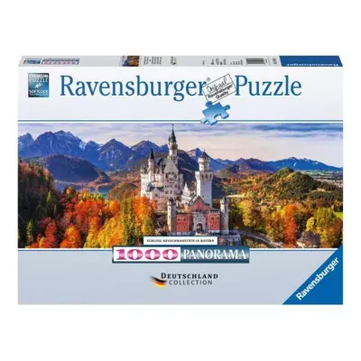 Puzzle 1000 dílků Panorama Zámek Neuschwanstein