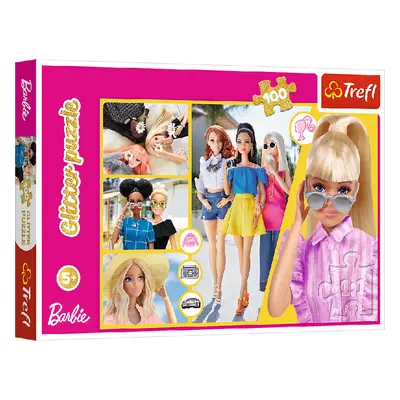 TREFL 14830 Puzzle 100 Glitter Glitter Barbie