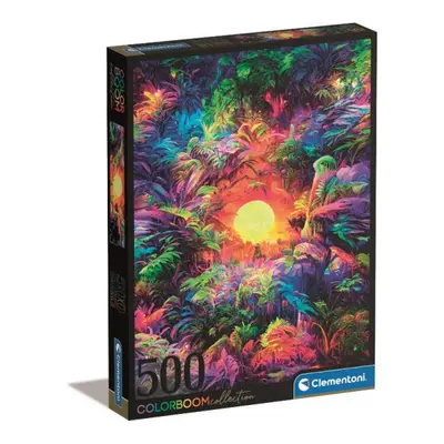 Clementoni Puzzle 500 ks Colorboom Psychedelický východ slunce v džungli 35518