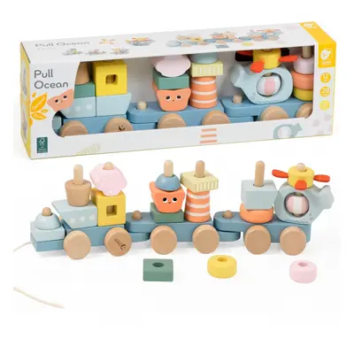 Dřevěné puzzle CLASSIC WORLD Montessori Ocean Train