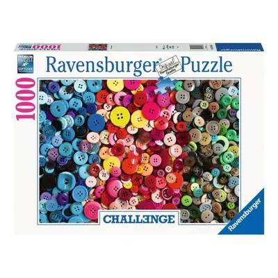 Puzzle 1000 dílků Challenge Barevné knoflíky 165636 RAVENSBURGER