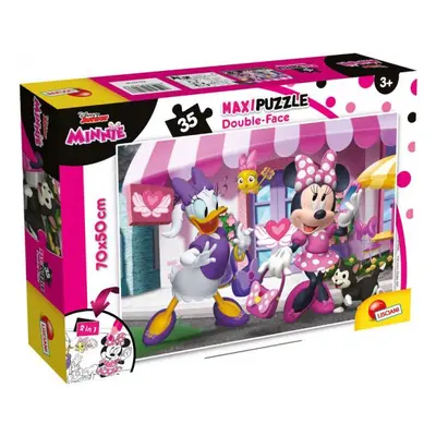 Oboustranné puzzle Maxi 35 dílků Minnie Mouse 74136 LISCIANI