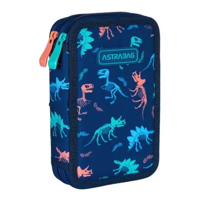 Dvojitý penál bez výbavy ASTRABAG DINOSAUR AC2 503024059