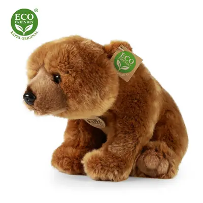 Plyšový medvěd Grizzly sedící 30 cm ECO-FRIENDLY