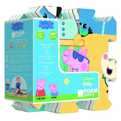 Trefl Pěnové puzzle Prasátko Peppa 32x32cm 8ks v sáčku