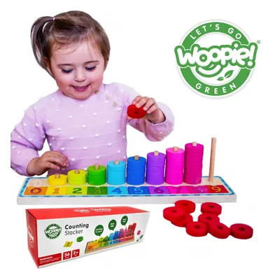 Montessori Puzzle Učíme se počítat a barvy 56 ks