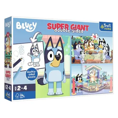 Obří puzzle 15 dílků Dobrodružství s Bluey