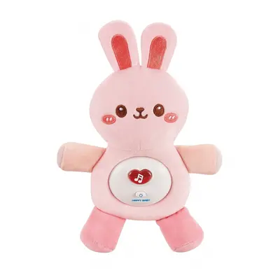 Interaktivní plyšová plyšová plyšová hračka Light Sound Bunny Sleeper Pink