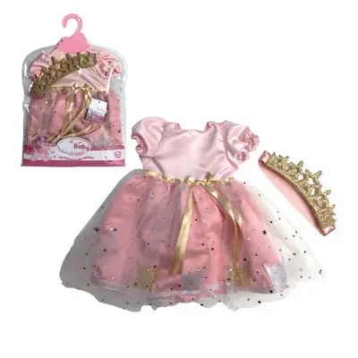 WOOPIE Souprava šatů pro panenky Princess Dress + korunka 43-46 cm