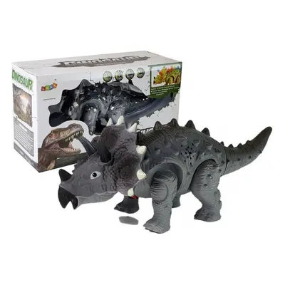 Dinosaurus Triceratops Grey na baterie