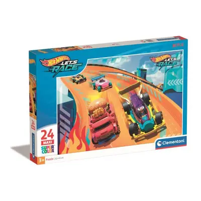 Puzzle 24 ks Maxi SuperColor Hot Wheels